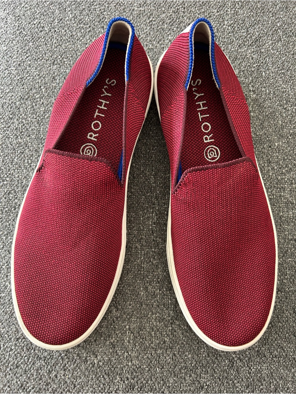 Rothy'sThe Original Wine Red Slip-On Shoes EUC